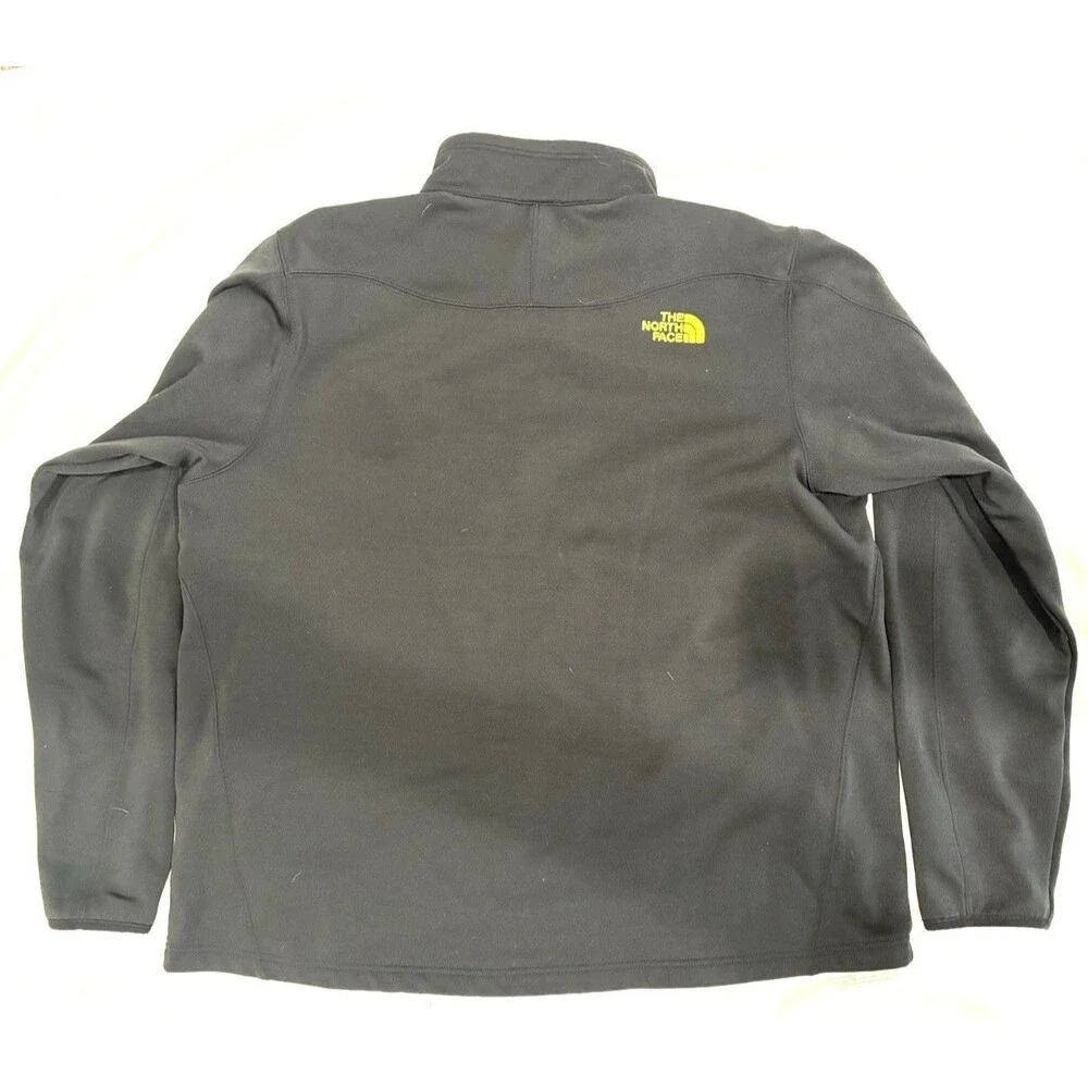 The North Face Mens XXL Quarter Zip Pullover Black Fleece Lined Outdoor